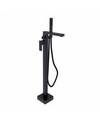 Infinity Square Tub Filler Black