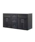 (double sink) 72" Solid Wood Floating Vanity