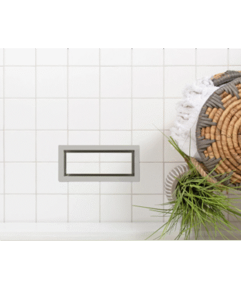 3" x 10" ARIA TILE VENT WHITE