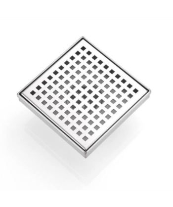 Silver Linear Square Drain 4"x4"