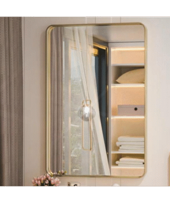 (Gold) Metal Frame Rectangle Mirror