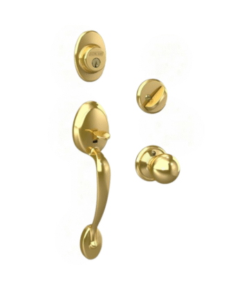 Entrance Door Lock Gold