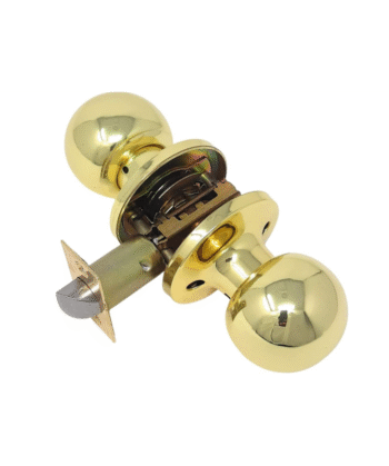 Knob Door Lock Gold (PASSAGE)