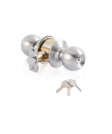 knob-door-lock-silver-key