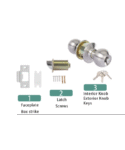 knob-door-lock-silver-key