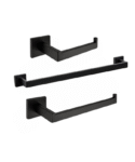 Solid Black Square 3pc