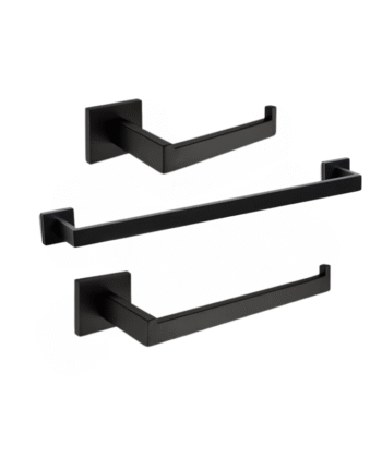 Solid Black Square 3pc